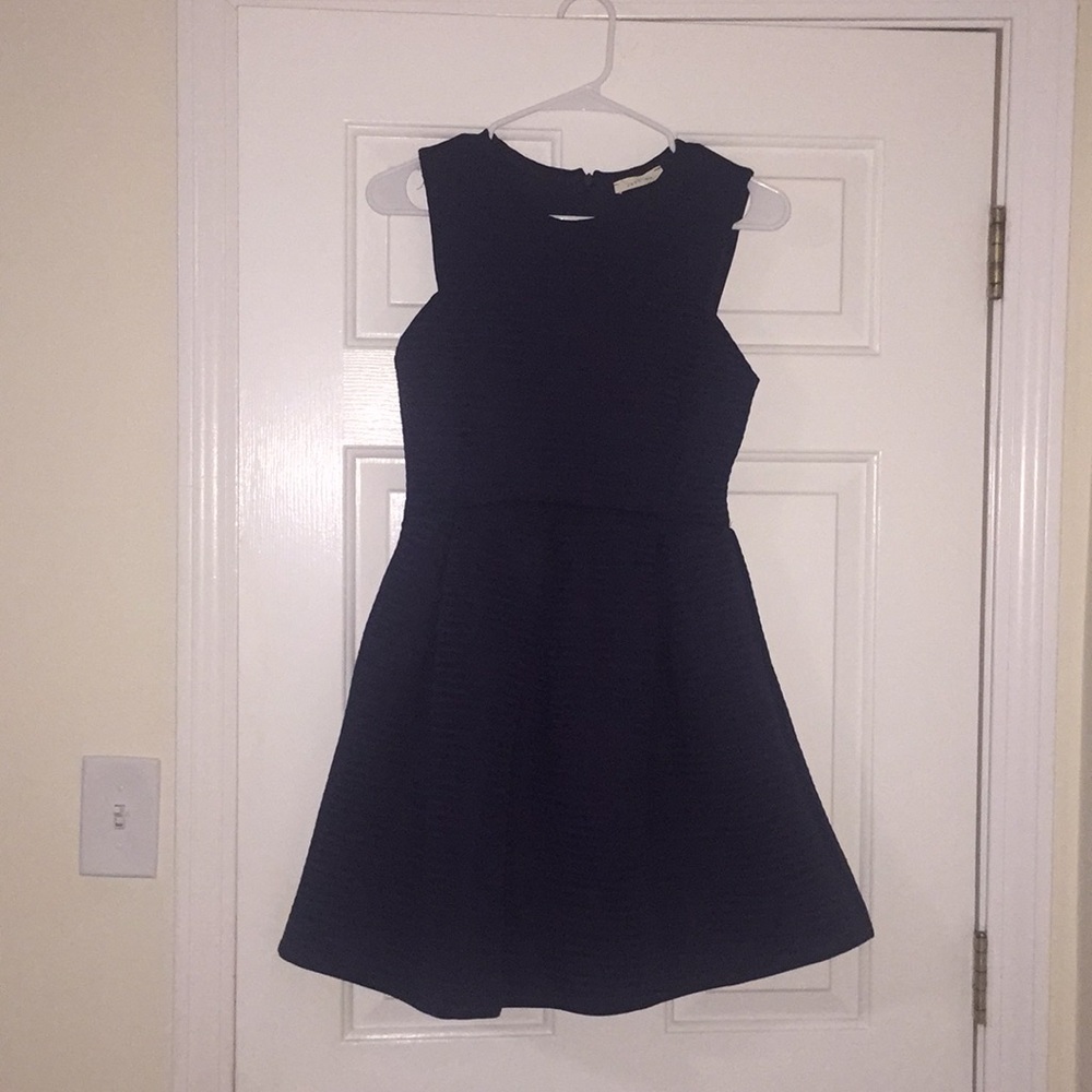 ‘Just Me’ Navy Blue Air Scuba Dress Size S